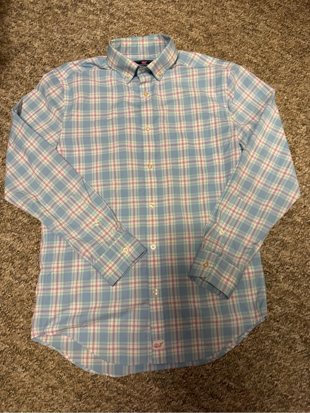 Vineyard Vines Men’s Performance Plaid Button-Down Shirt